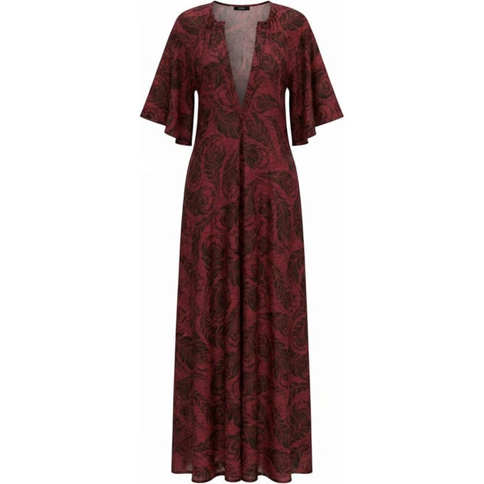 Bad Habits Ss26rdrbadh Jurken Bordeaux Mariona