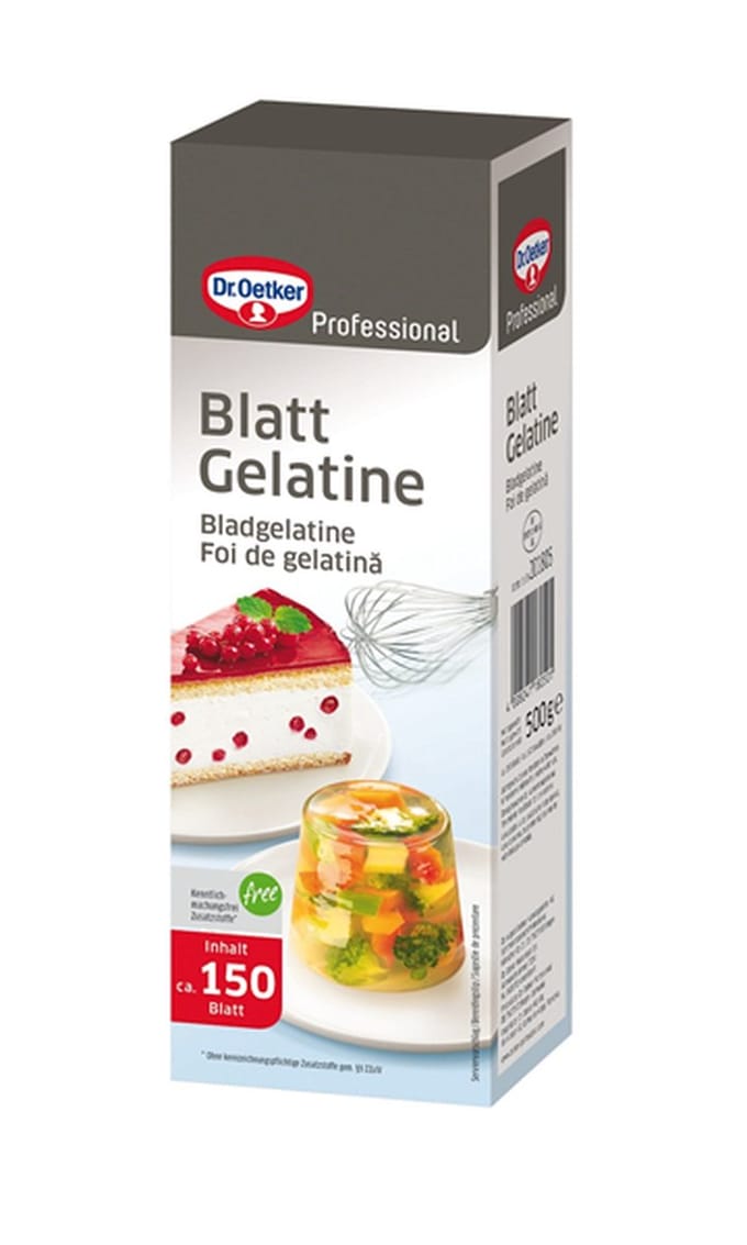 Dr. Oetker Professional Bladgelatine helder 500 gram