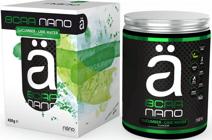 NanoSupps BCAA nano (420g) Cucumber Lime Water - Aminozuren - BCAA