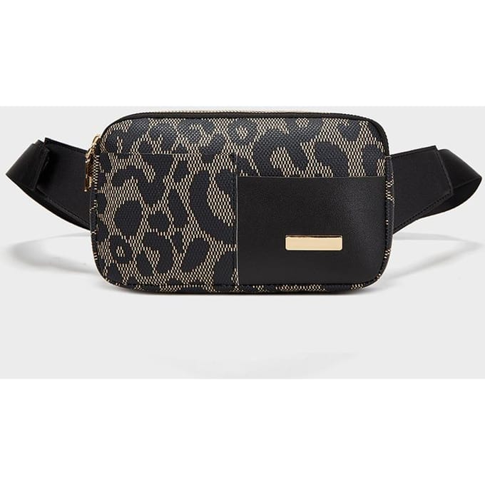 Modieuze Borsttas voor Dames Sport Tailleband voor Dames Modieuze Geprinte Tailleband gray
