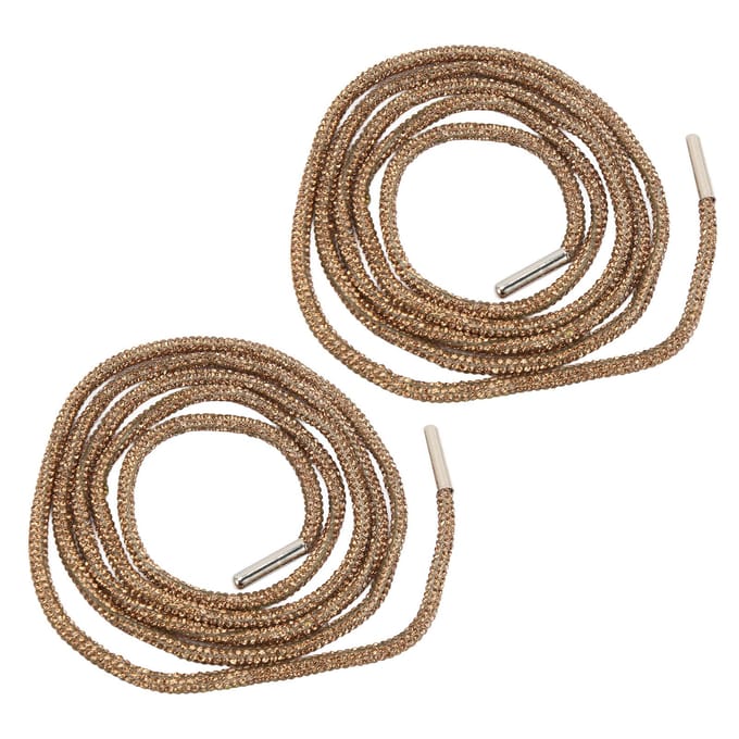 2 STKS Kristal Bling Schoenveters Modieuze Glanzende DIY Vervanging Ronde Glitter Schoenveters voor brown
