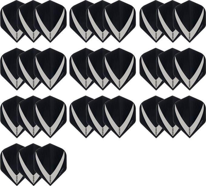 10 sets (30 stuks) Super Sterke – Smokey - Vista-X – darts flights –
