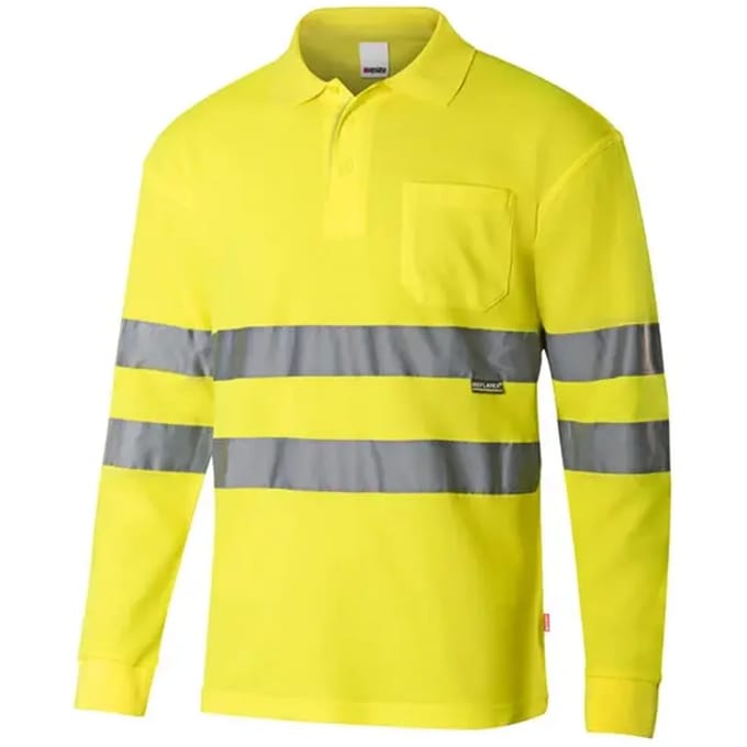 Hoge zichtbaarheid lange mouwen polo Velilla