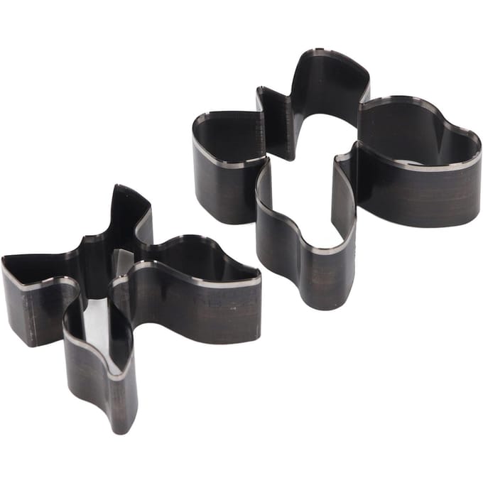 Lot de 2 Matrices de Perforation en Cuir Forme Papillon Matrice de Coupe pour Artisanat du Cuir pour Travail Manuel black