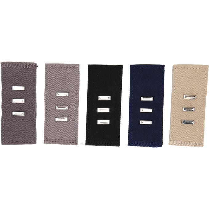 5 stuks Elastische Tailleverlengers Verstelbaar Eenvoudige Installatie Broek Knop Verlengstuk Tailleband black