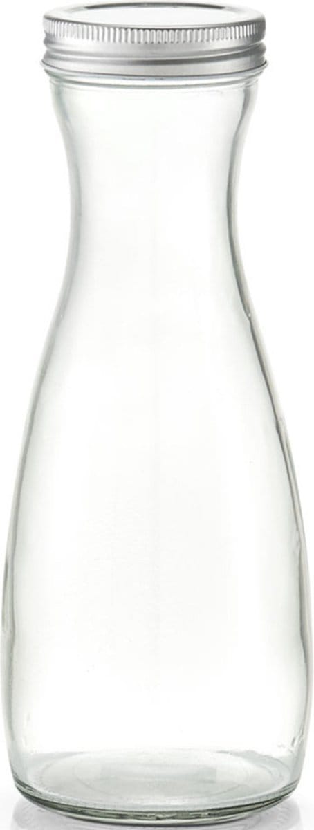 Zeller Karaf - met schroefdeksel - glas - 1000 ml - schenkkan
