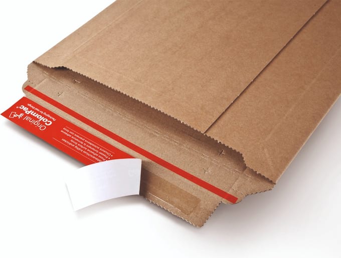 100x ColomPac® envelop A3 bruin 340 x 500 mm - Met plakstrip -