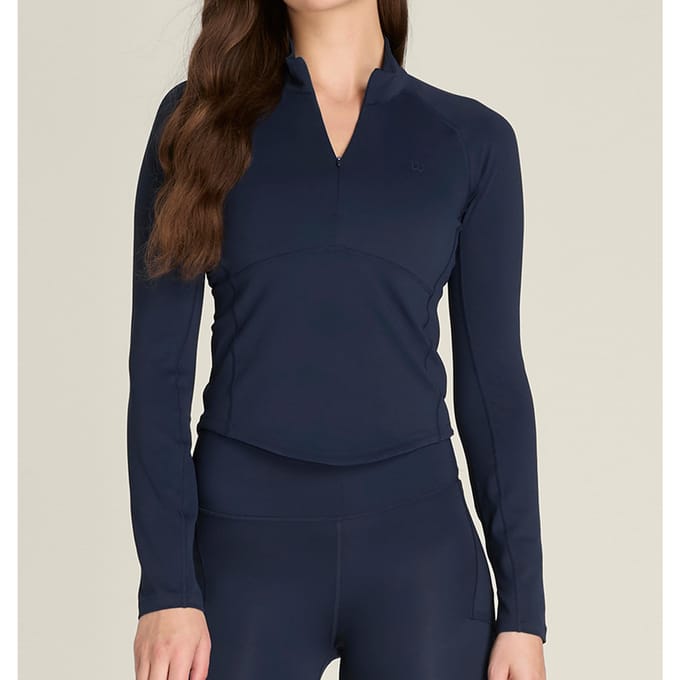 Wilson Baseline Half-Zip Longsleeve Dames-donkerblauw