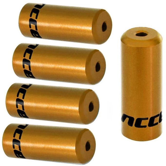 Accent - Aluminium Beschermkappen - 4 mm - Goud - 5 stuks