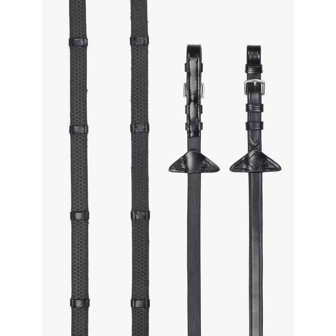 Lemieux Teugels Soft Rubber Met Stops Zwart - paard