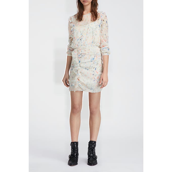 AllSaints Flint Juni Dress Chalk White Größe: 30 | Minikleider Outlet | Damen | Weiß