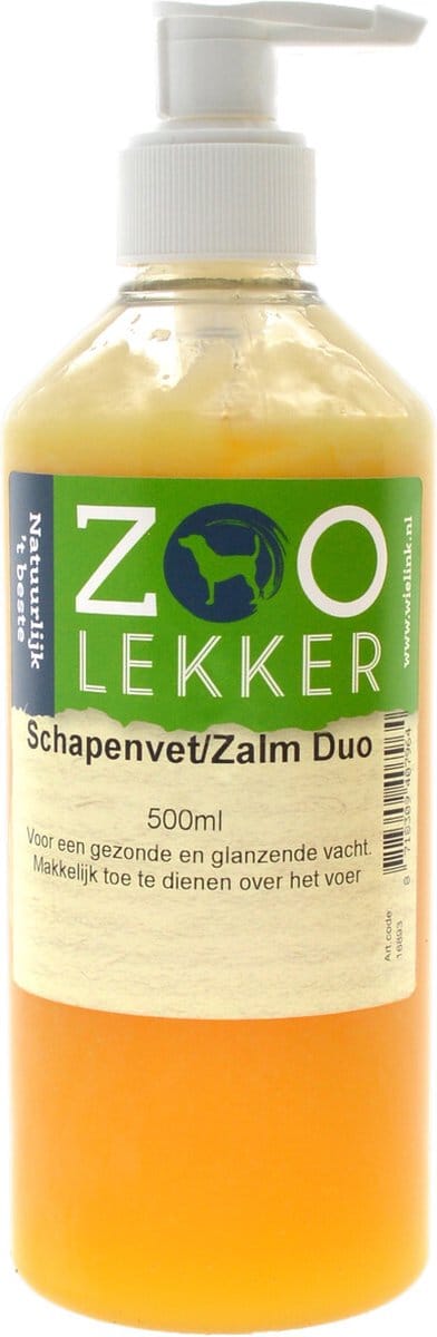 Zoolekker Schapenvet/Zalm Duo 500ML