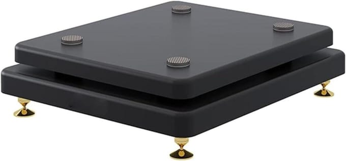 Luidspreker Isolatiestandaard - Subwoofer Stabilisator - Audio Verbetering - Antislip Basis - Set van 2 - Zwart Mat