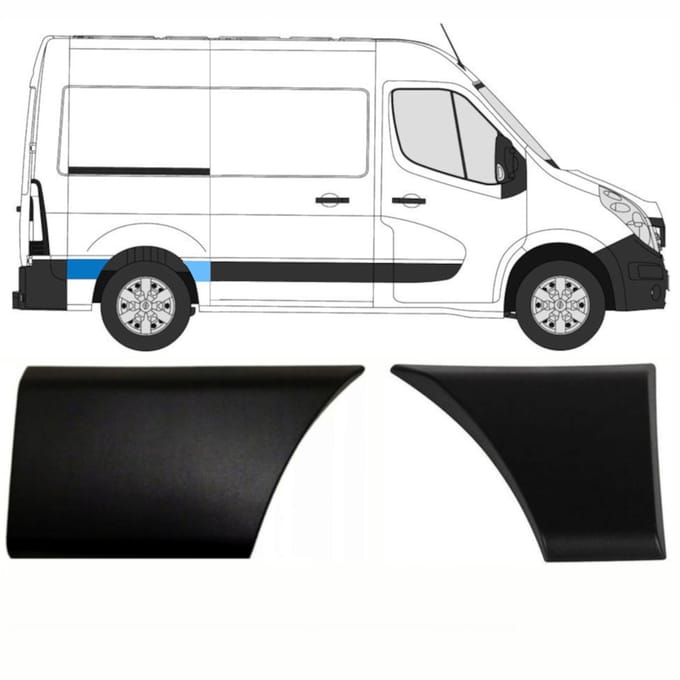 Sierlijsten set voor Renault Master 2010- / Rechts