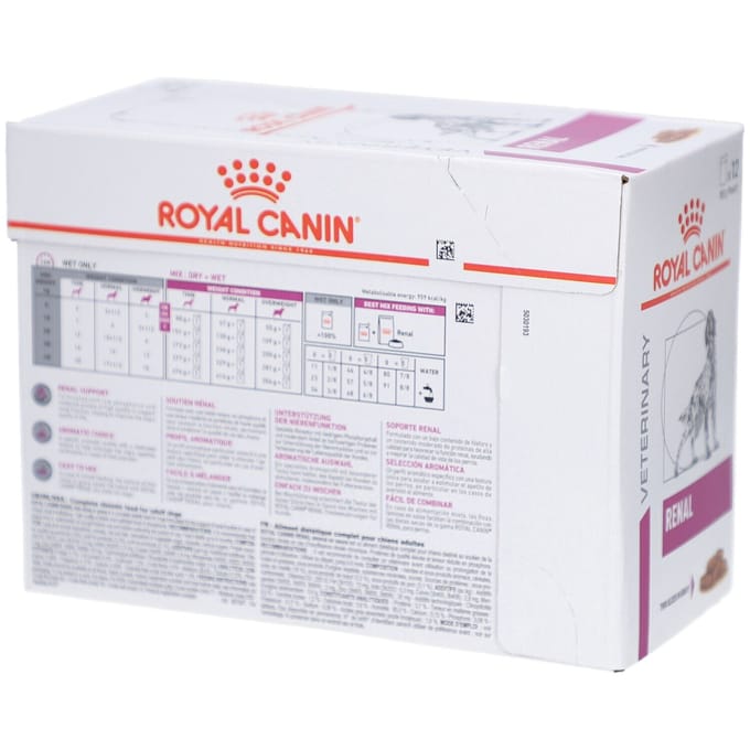 24x100g Royal Canin Veterinary Canine Renal in saus natvoer voor honden