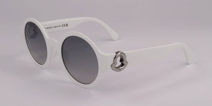 Moncler Wit Atriom Dames Zonnebril