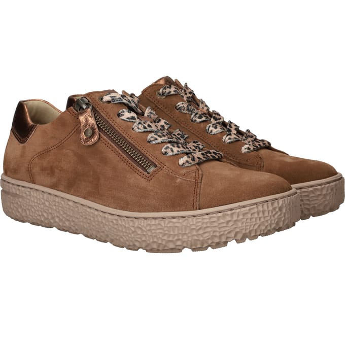 Hartjes 162.1401 Phil Sneakers - Suède - Dames - Bruin - Maat 37