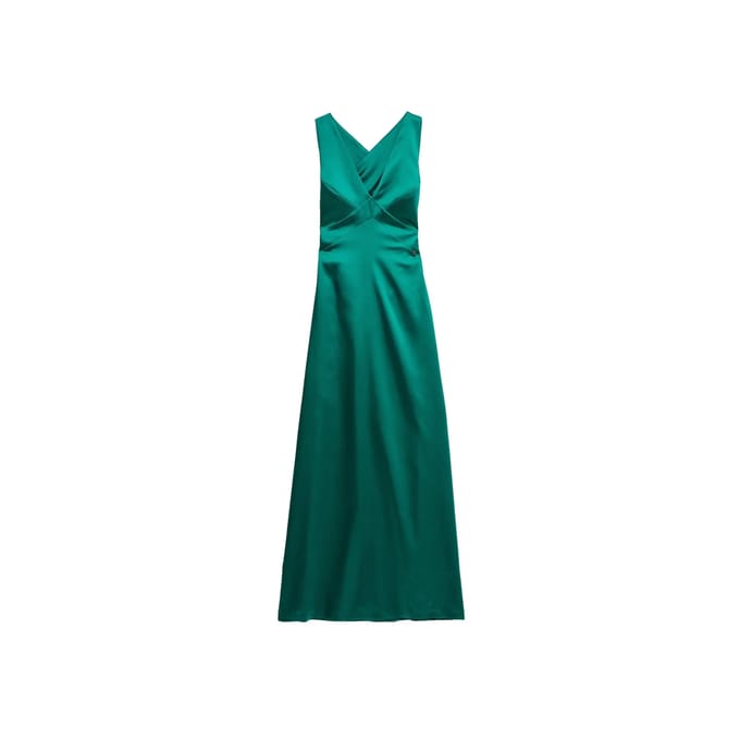Lange Satin Kleid Dama Salsa Jeans