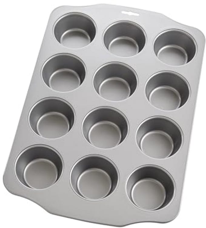 Mini Muffinvorm 12 Cup - Koolstofstaal met Snelsluiting en Anti-aanbaklaag