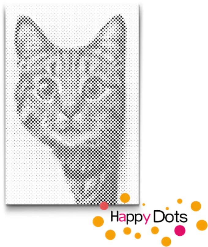HappyDots DOT Painting Katten 08 - 40x60cm