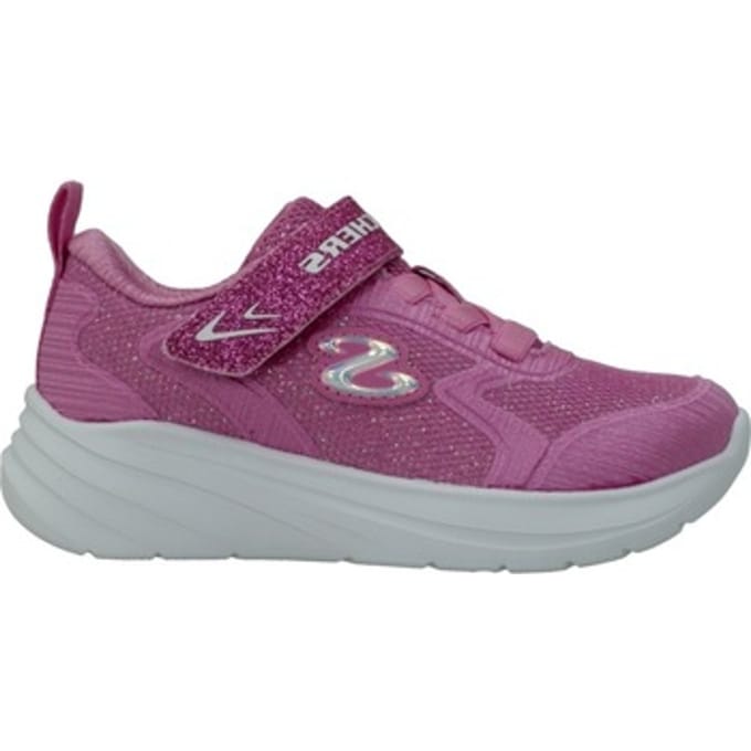 Skechers Wave 92 meisjes sneakers met glitters roze - Maat 22