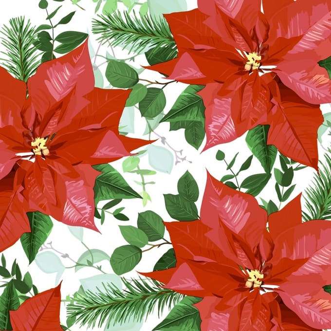 Cocktail servetten Floral Christmas - Paper + Design - 25x25 cm