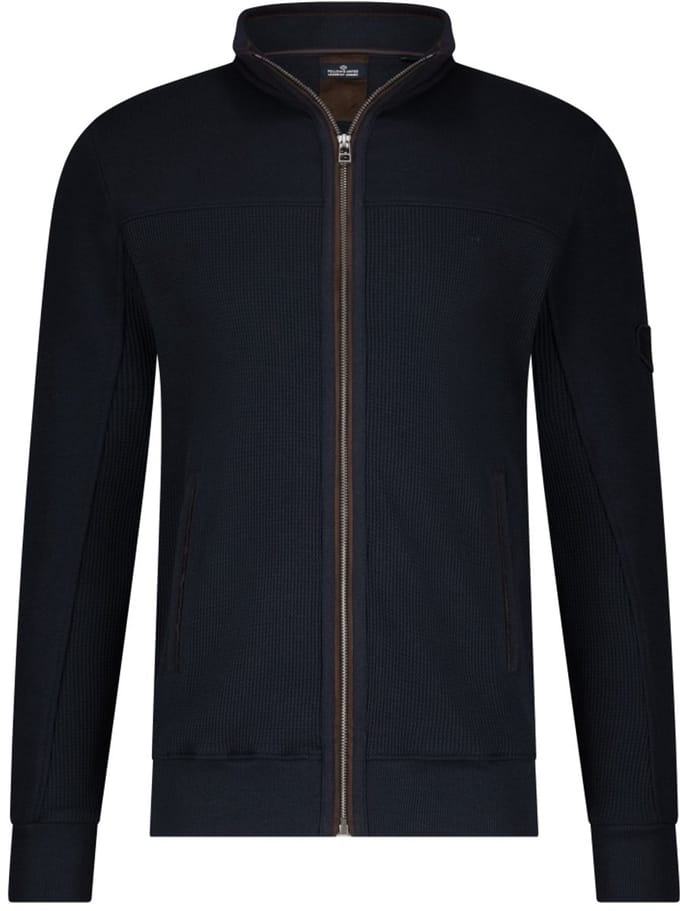 Fellows United Cardigan Vest Waffle Structure Navy (51.2604 - 110)