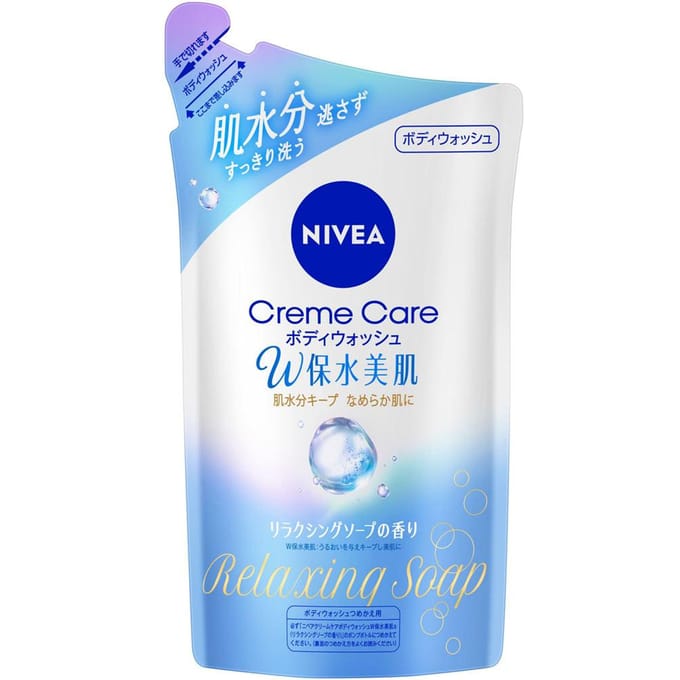 Nivea Japan - Cream Care Double Water Retention Body Wash Relaxing Soap - 350ml Refill
