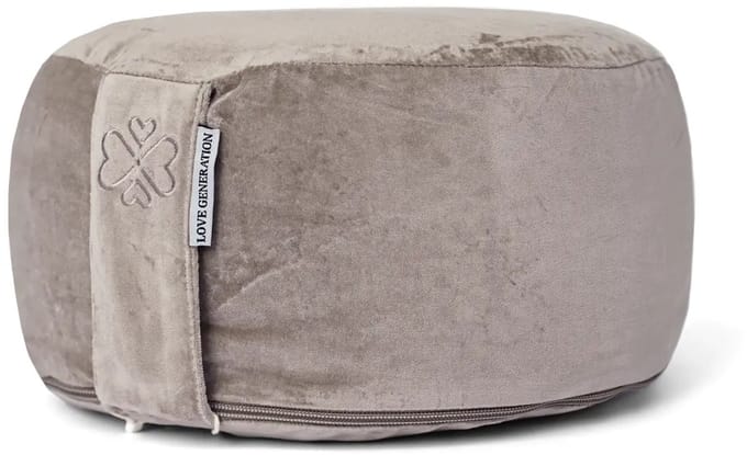 Love Generation - Meditatiekussen - Rond - Velvet - Taupe