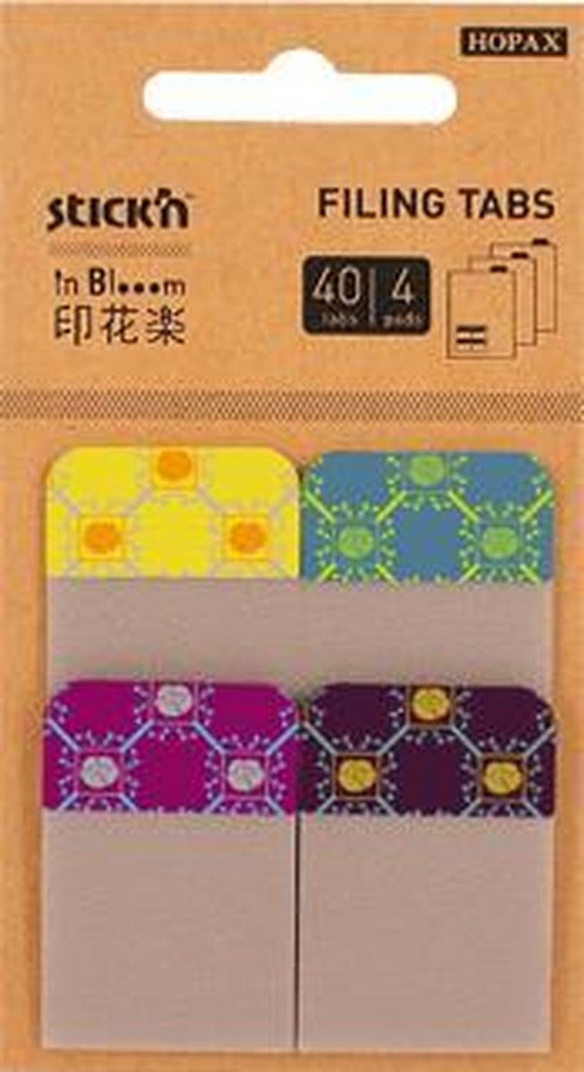 Stick'n Bladwijzer - Index Tabs - 38 x 25 mm - Gekleurd- Decoratie Tabs - 40 Tabs