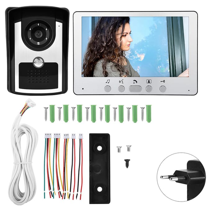 7 inch TFT Draadloze Visuele Deurbel Intercom Video Deurbel Huisbeveiliging -
