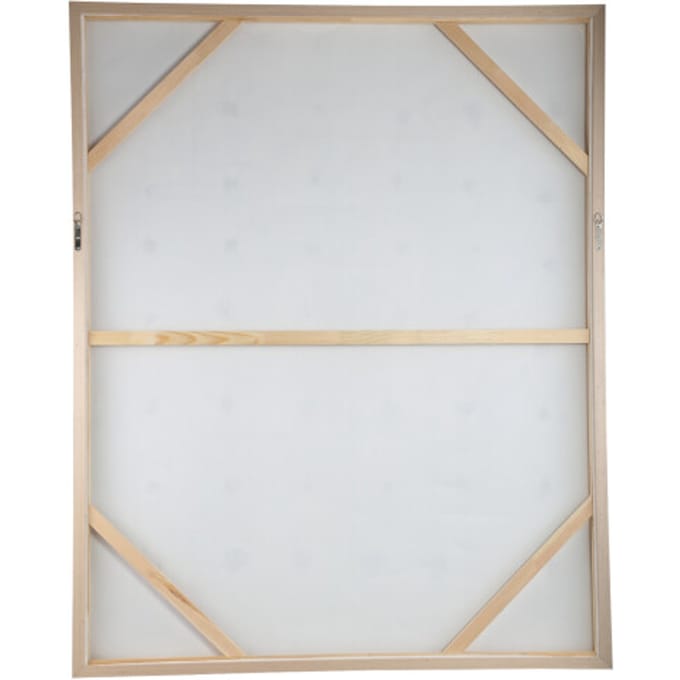 PTMD Wandpaneel Porty - 122x5x152cm - Canvas - Bruin