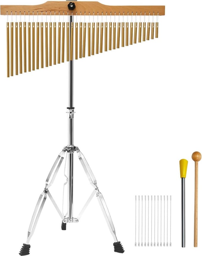 36-Toon Klokkenspel Percussie Muziekinstrument met Verstelbare Standaard
