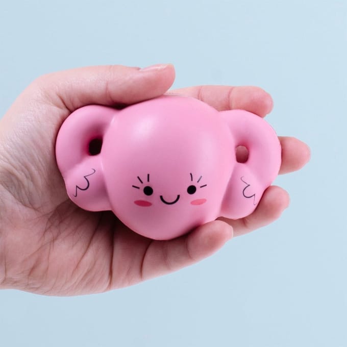Baarmoeder stressbal van Gift Republic