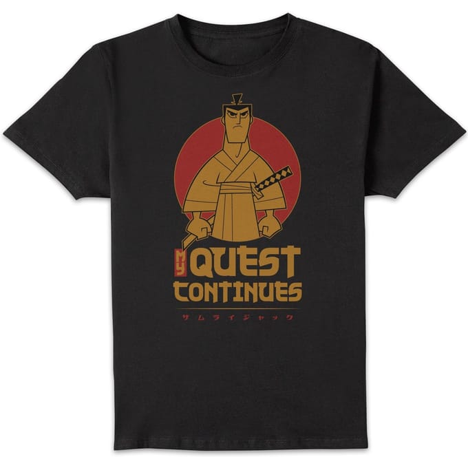 Samurai Jack My Quest Continues Men's T-Shirt - Black - XL