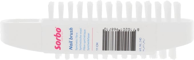 Sorbo Nagelborstel - 2x - kunststof - 11 cm