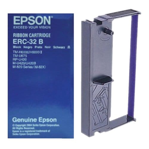 Epson Ribbon Cartridge TM-U675/-H6000/II, M-U420/820/825, black (ERC32B)