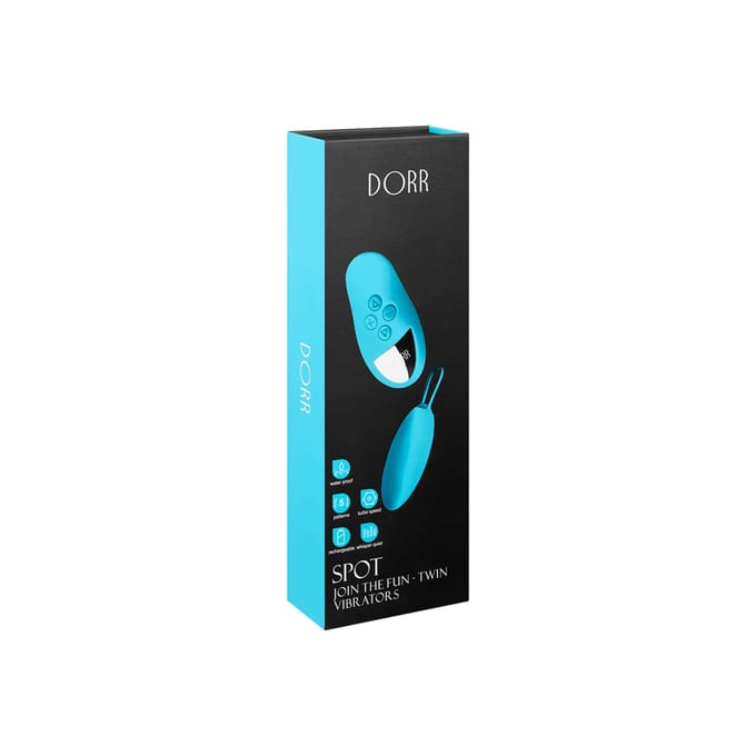 Dorr Spot Vibrerend Eitje plus Opleg Vibrator - Turquoise