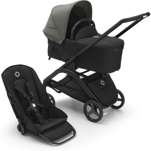 Bugaboo Dragonfly Kinderwagen - Midnight Black Bekleding midnight black bekleding