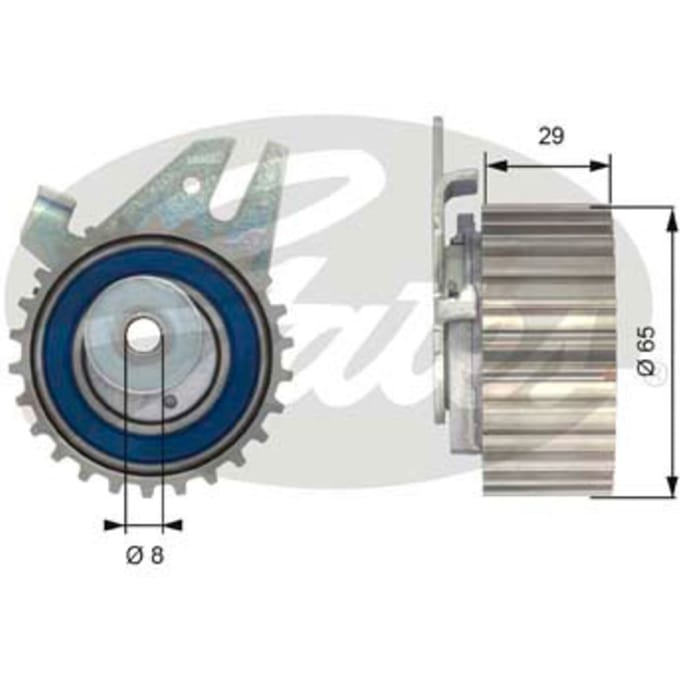 Spanpoelie, PowerGrip distributieriem GATES T43043