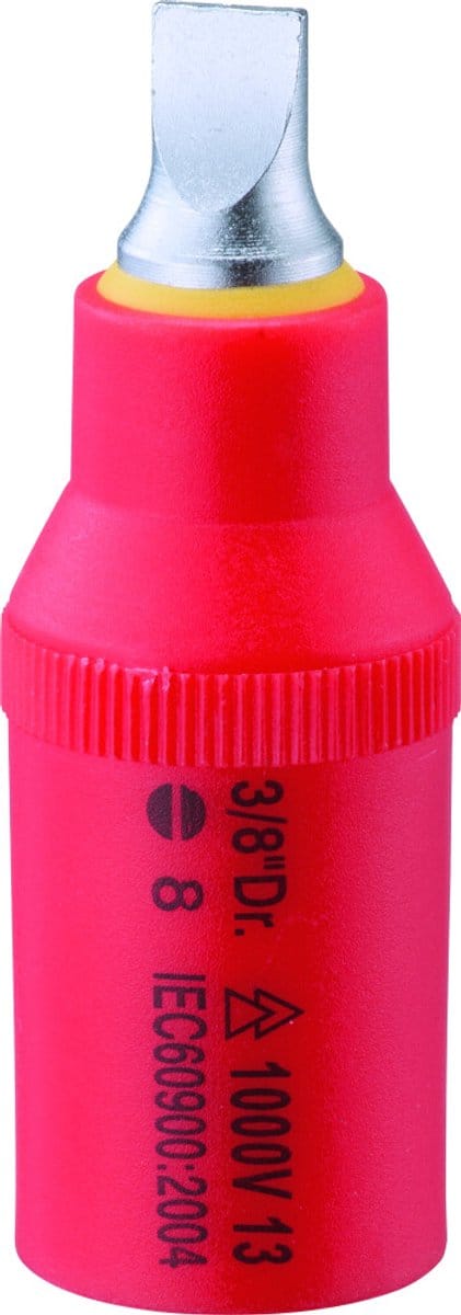 3/8'' Platte dop/bit, geïsoleerd 1000V
