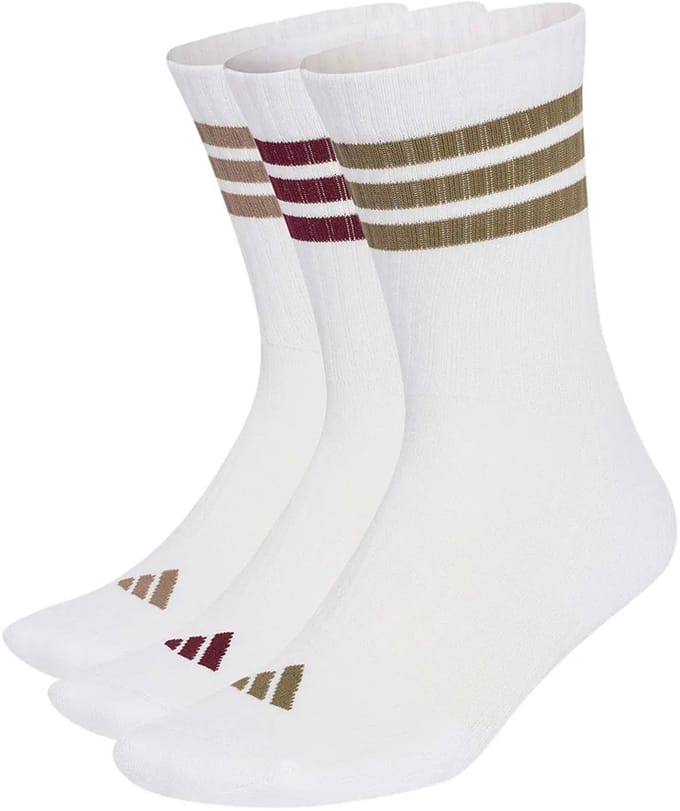Adidas 3 Stripes Cushioned Sportswear Crewsokken 3 Paren Wit EU 46-48
