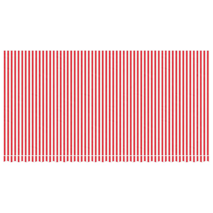 vidaXL - Vervangingsdoek - voor - luifel - 600x300 - cm - polyester - rood - en - wit