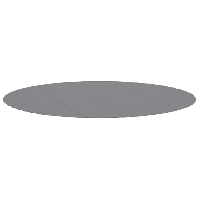 vidaXL - Vijvergrondzeil - Ø - 366 - cm - (2 - mm) - Niet-geweven - stof - Lichtgrijs