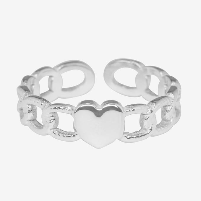 Essenza Heart Ring Silver