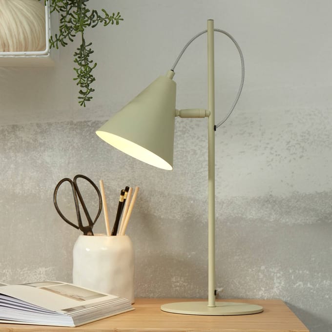 it's about RoMi Tafellamp Lisbon - Groen - 18x29x50.5cm - Modern