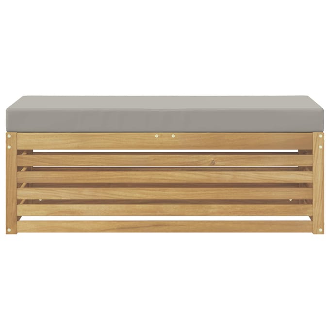 vidaXL - Buitenstoel - Bank - Massief - Acacia - Hout - Wit
