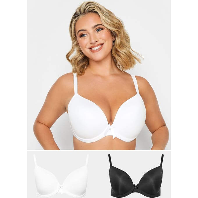 Yours 2 Beha's Van Microvezel In Wit/Zwart Size 100E