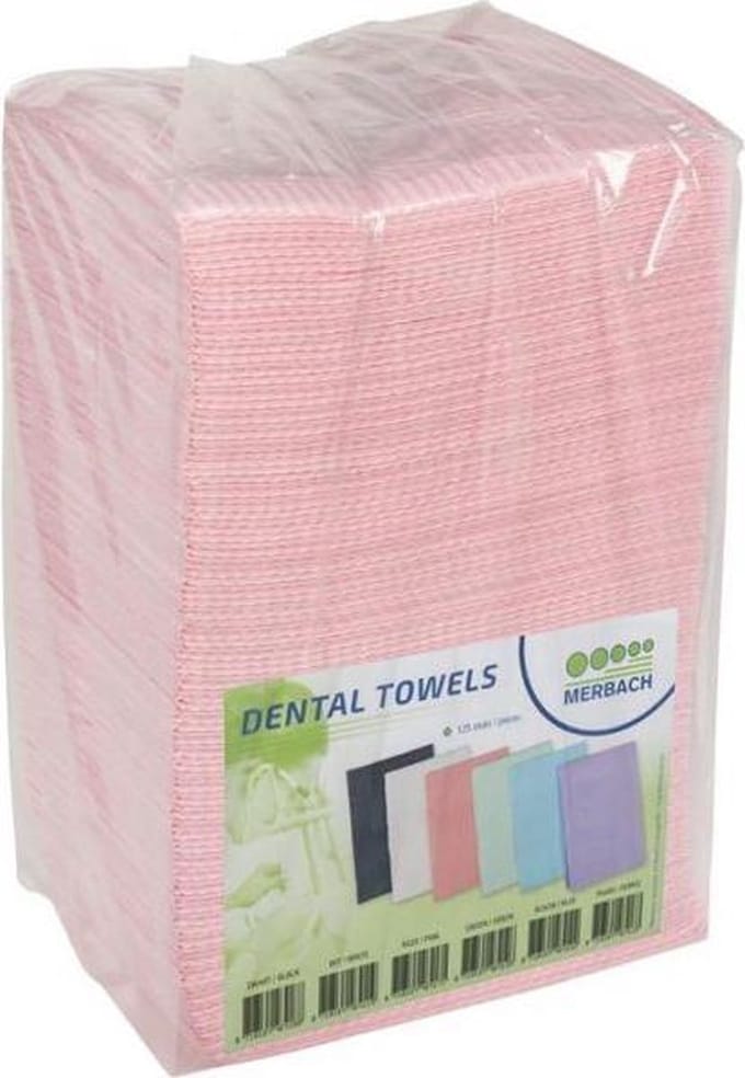 Dental Towels Rose 125 stuks;  Table Towel;  Nagel Styling; Pedicure