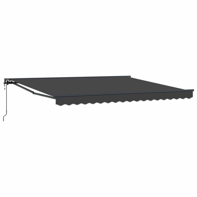 vidaXL Zijde Frame Antraciet 400 × 300 cm Polyester met PU-coating